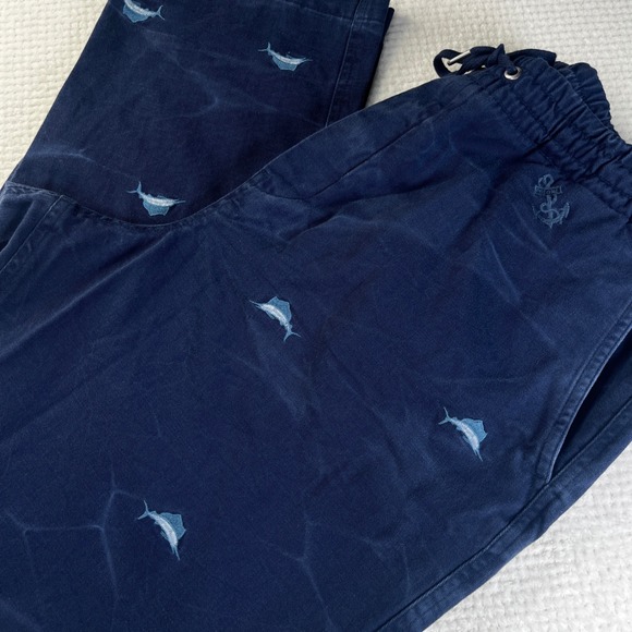 Polo Ralph Lauren Other - Polo Ralph Lauren Mens XXL Navy Blue Marlin Anchor Embroidered Chino Pants XXL